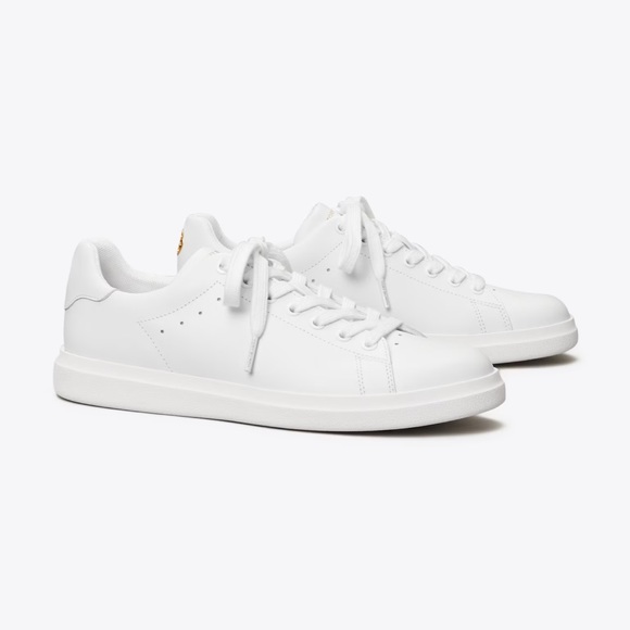 TORY BURCH Low Top Howell white leather sneaker Size 5.5 - Picture 3 of 15